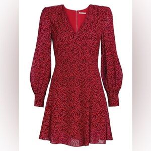 Alice + Olivia | Red Leopard Dress NWT Size 4